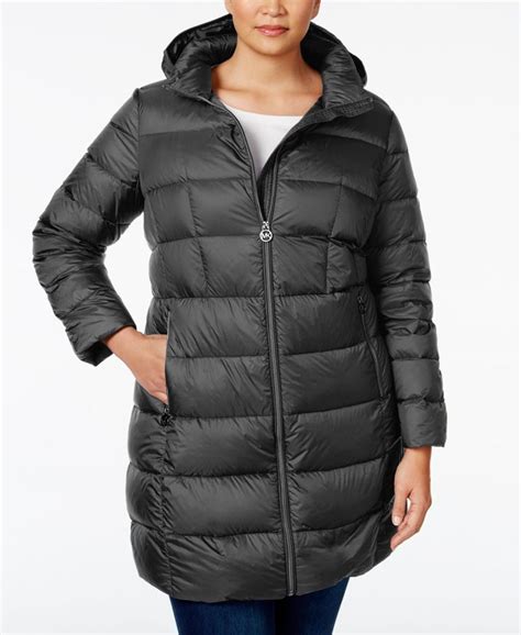 michael kors women's plus size coats|michael kors husk waterproof coat.